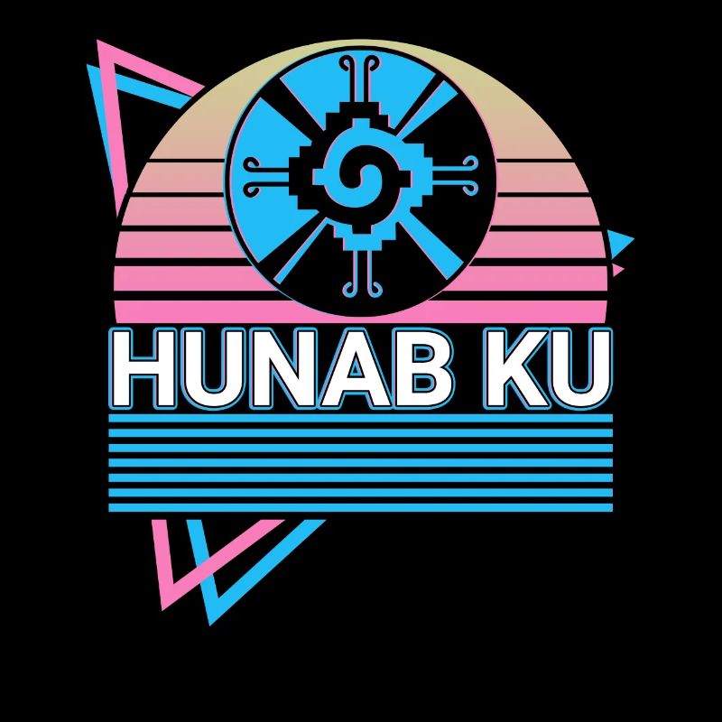 Hunab Ku Maya Aztec Rétro