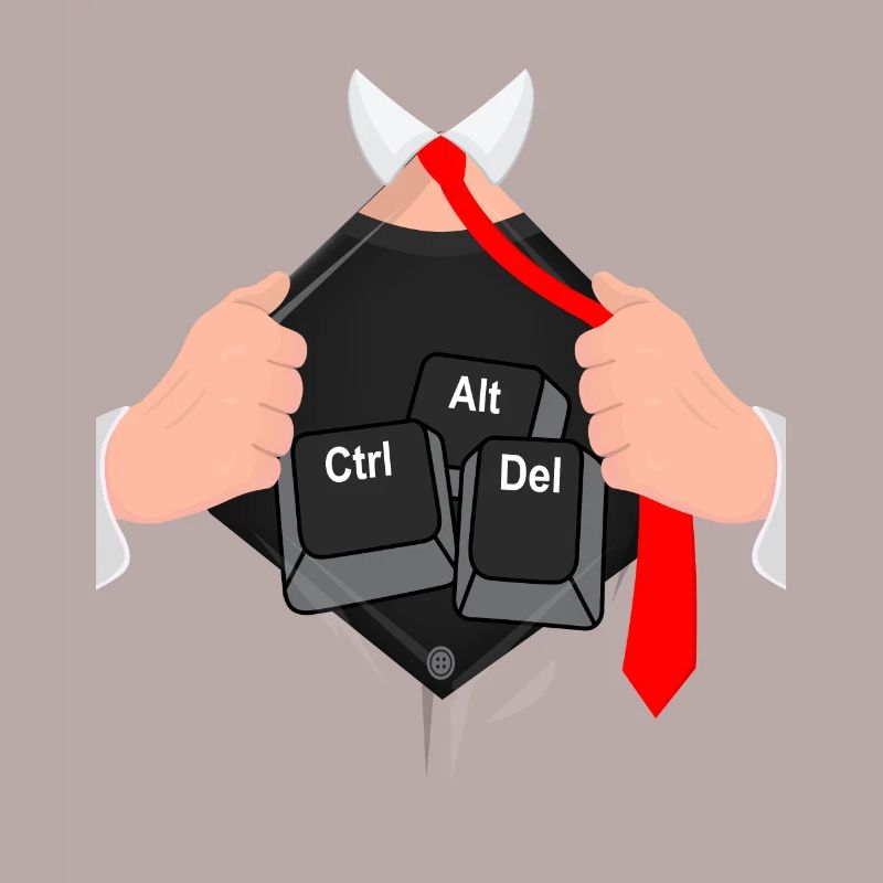 Ctrl alt del hack ordinateur informaticien