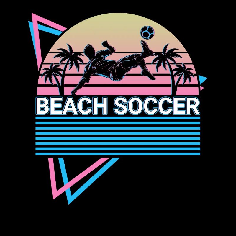 Beach Soccer Player Retro