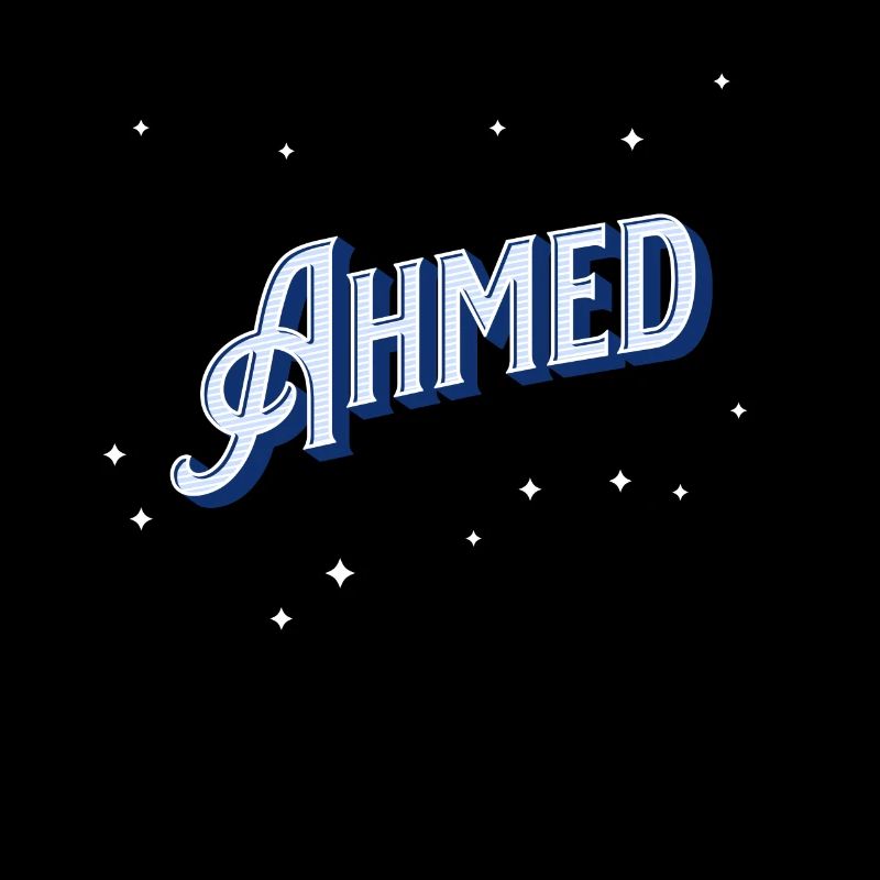 Ahmed Namen personalisiert