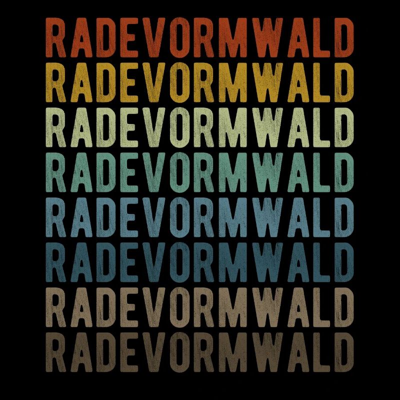 Radevormwald Town Retro Vintage