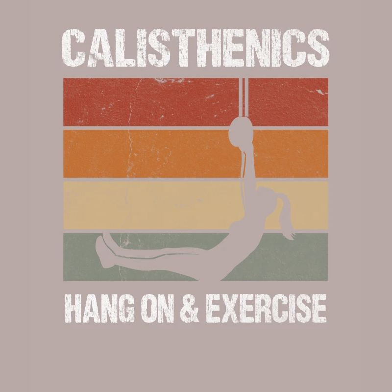 Calisthenics Hang On Exercise Retro Workout