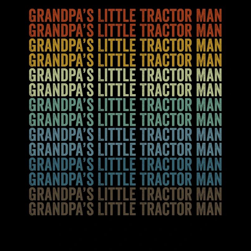 Großvaters kleiner Traktor Mann Traktor Bauernhof