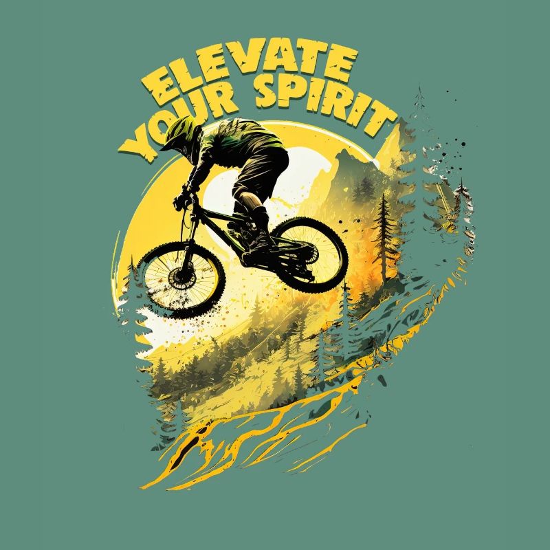 Conception cool de descente de VTT pour les fans de VTT