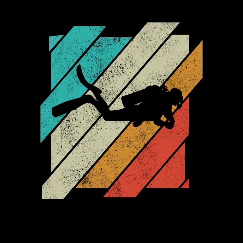 Scuba Diving - Retro Tank Diver