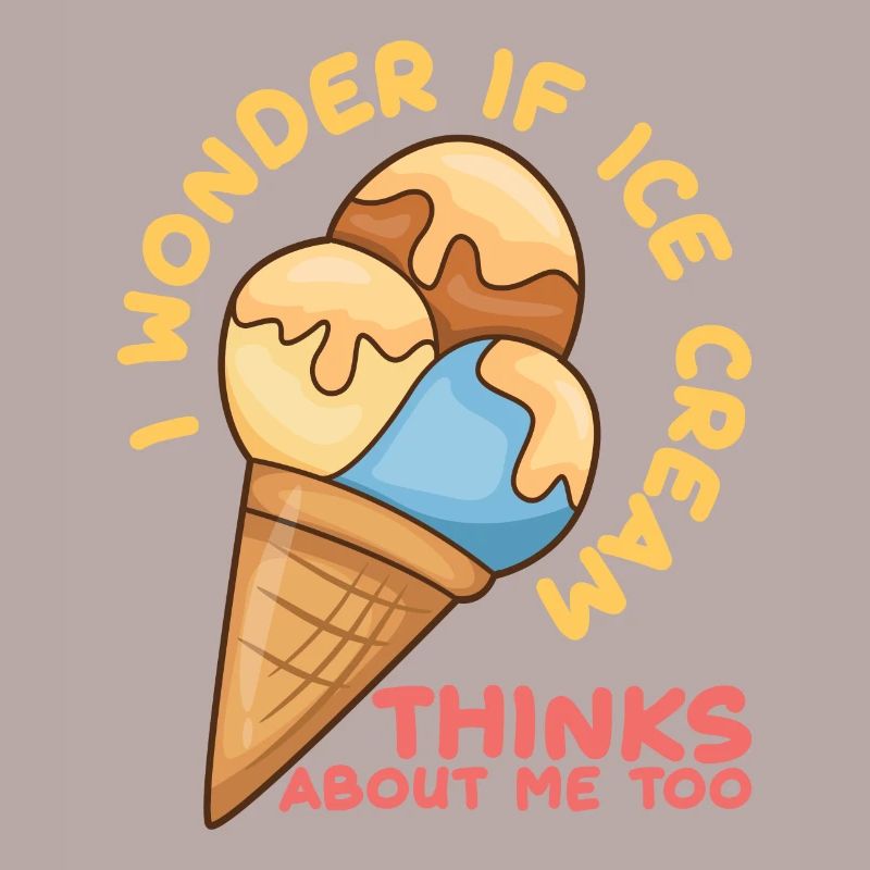 La crème glacée pense à moi Eiscreme Eis