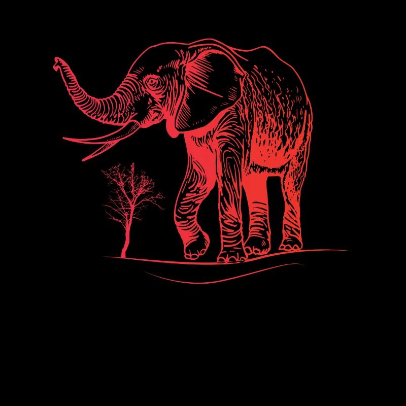 Elefant Kinder Rot Elefant
