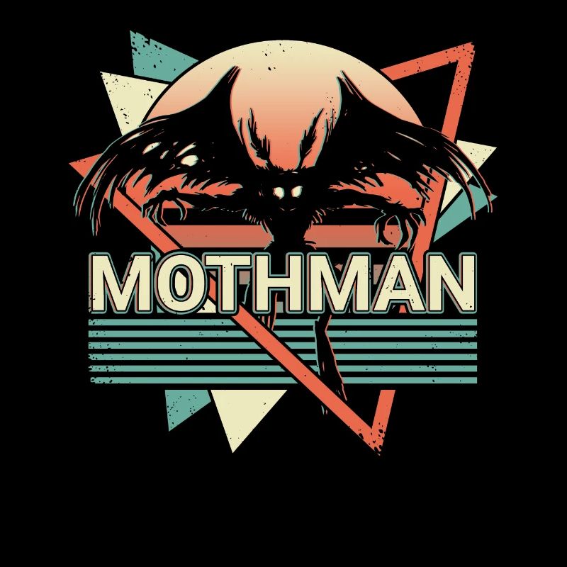 Mothman Crypto Cryptozoology Retro