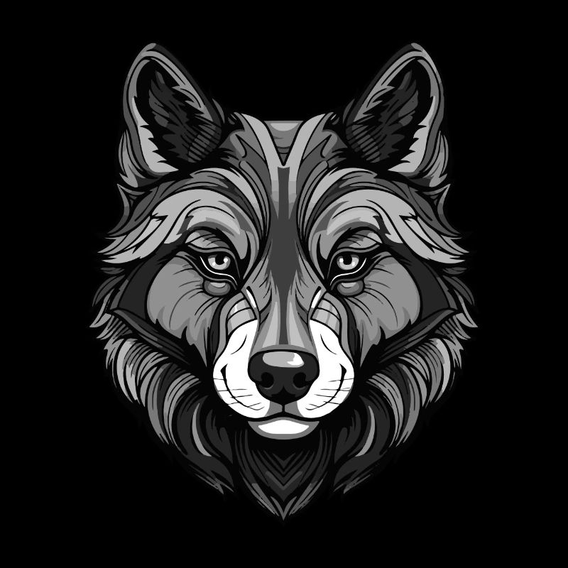 Portrait de chien Husky
