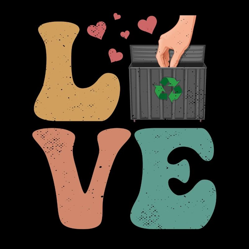 benne à ordures plongée Garbage Diver Trash Picker LOVE