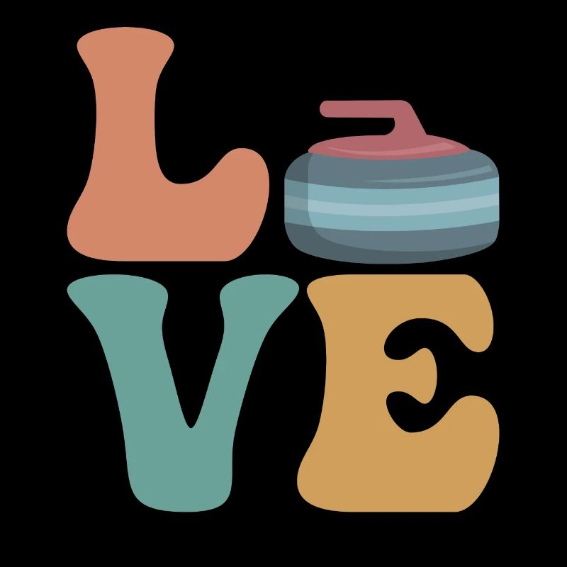 Joueurs de curling Curling Stone