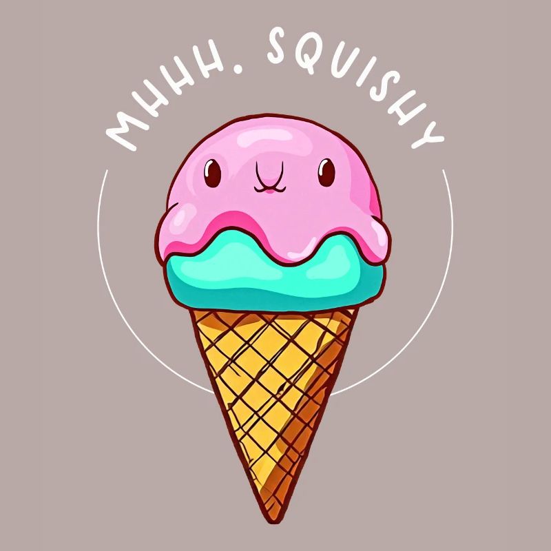 Kawaii Blobfish Ice Squishy Crème glacée