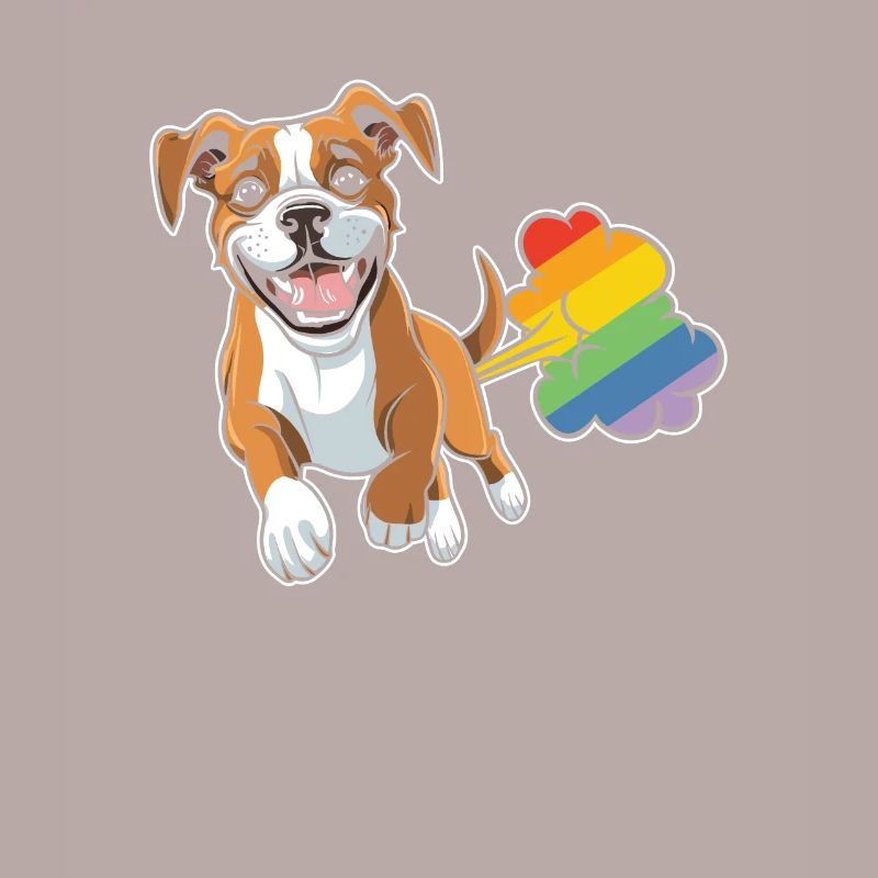 Boxer Hund Deutscher Boxer Regenbogen