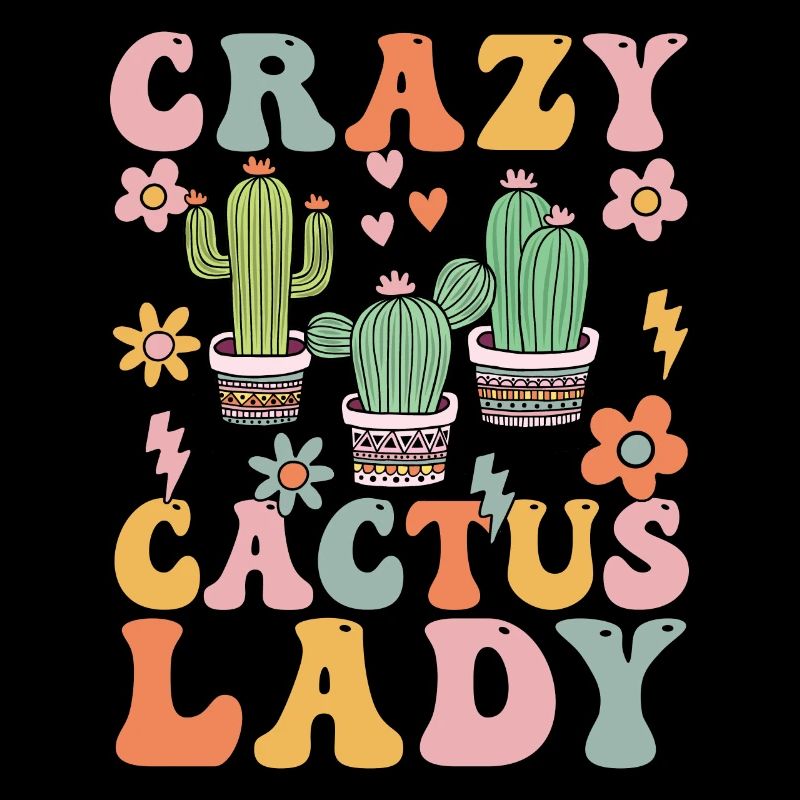 Groovy Cactus Girl Plante succulente