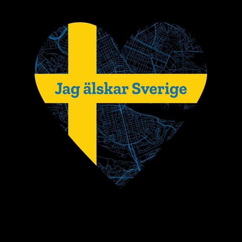 Jag älskar Sverige Schweden Schwedisch