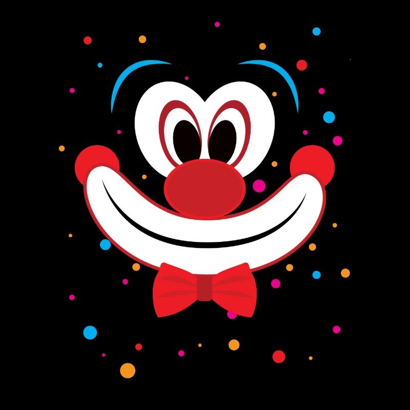Costume de visage de clown Carnaval Carnaval