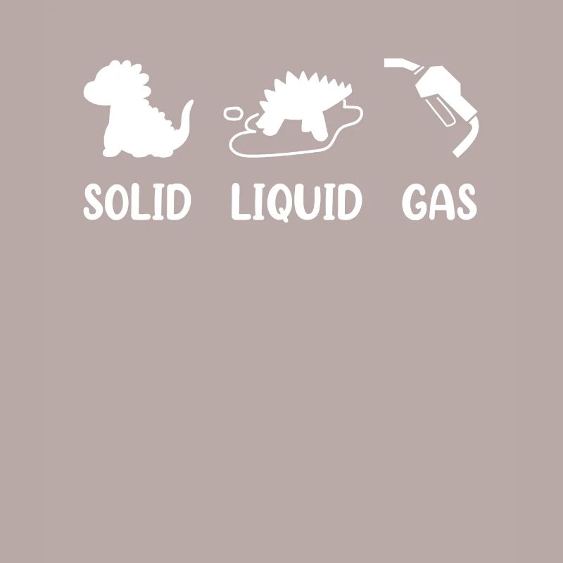 Solid Liquid Gas Dinosaur Fuel Evolution