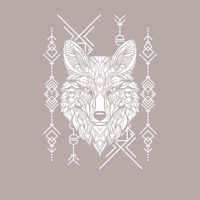 Wolf Geometric Polygon Wolf