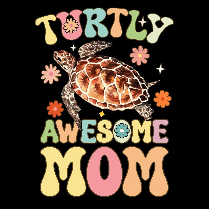 Groovy Turtle Lover Mom