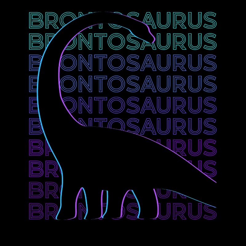 Brontosaurus Dinosaur Retro