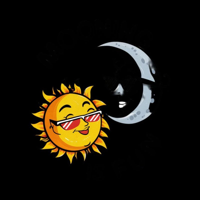 Solar Eclipse Funny Mooning The Sun Is Fun