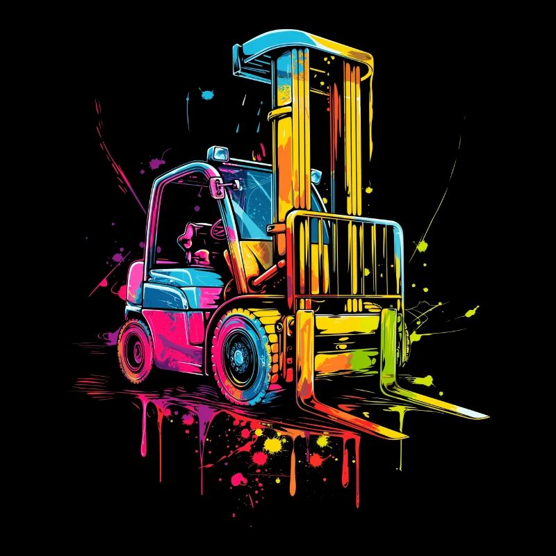 Gabelstaplerfahrer Gabelstaplerfahrer HEO Pop Art