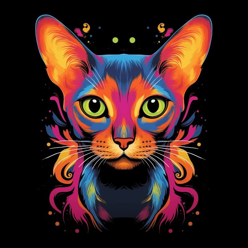 Abyssinian Cat Pop Art