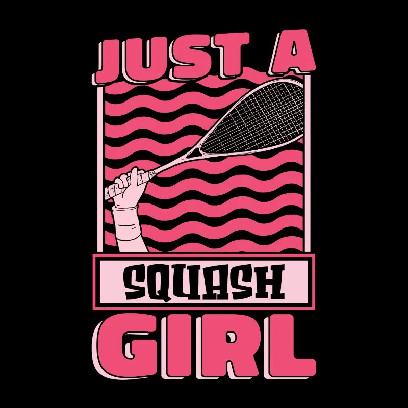 Squash juste une fille de squash