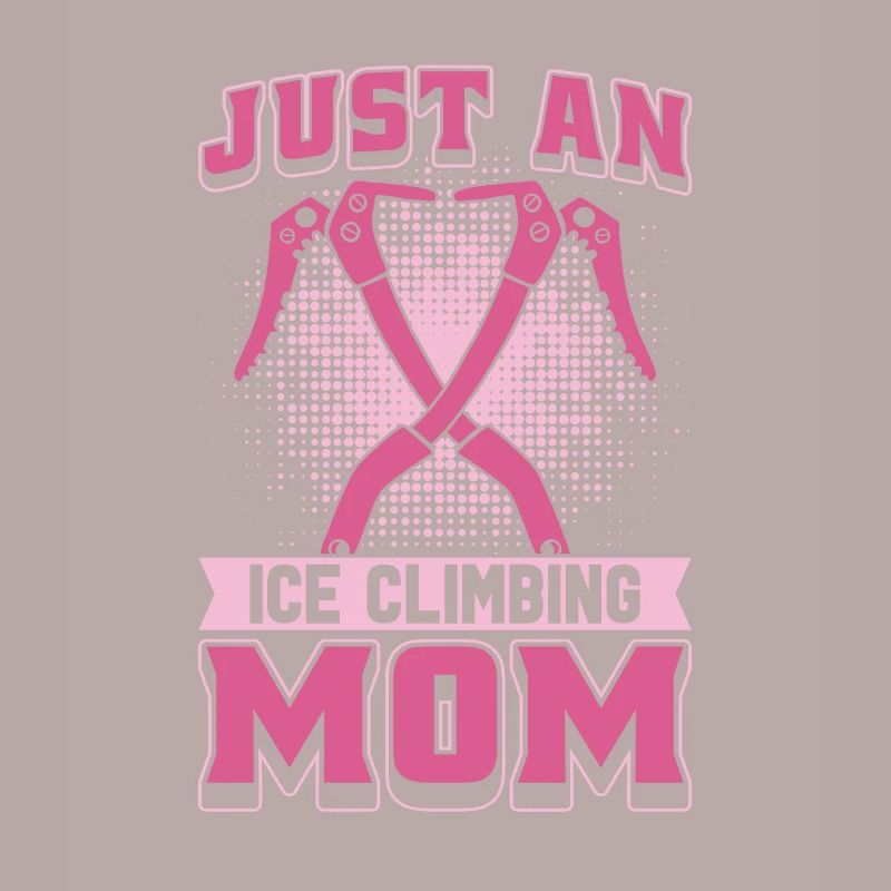 Eisklettern Mutter juste une maman grimpeuse sur glace