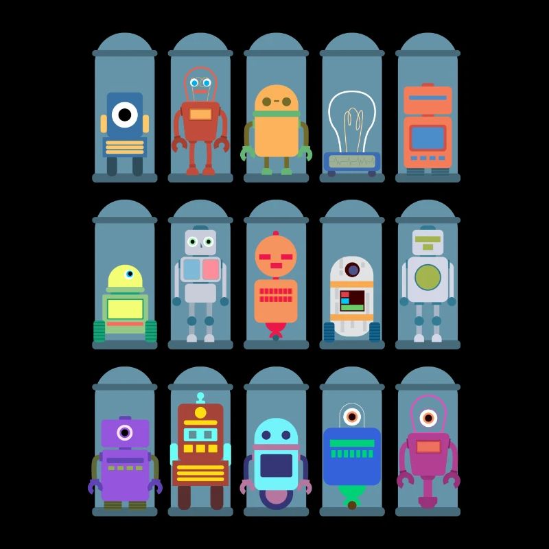 Types de robots Technologie robotique mignonne