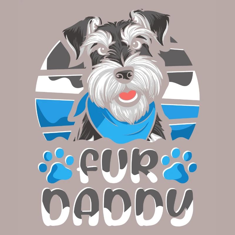 Schnauzer Dad Dog Dad For Daddy