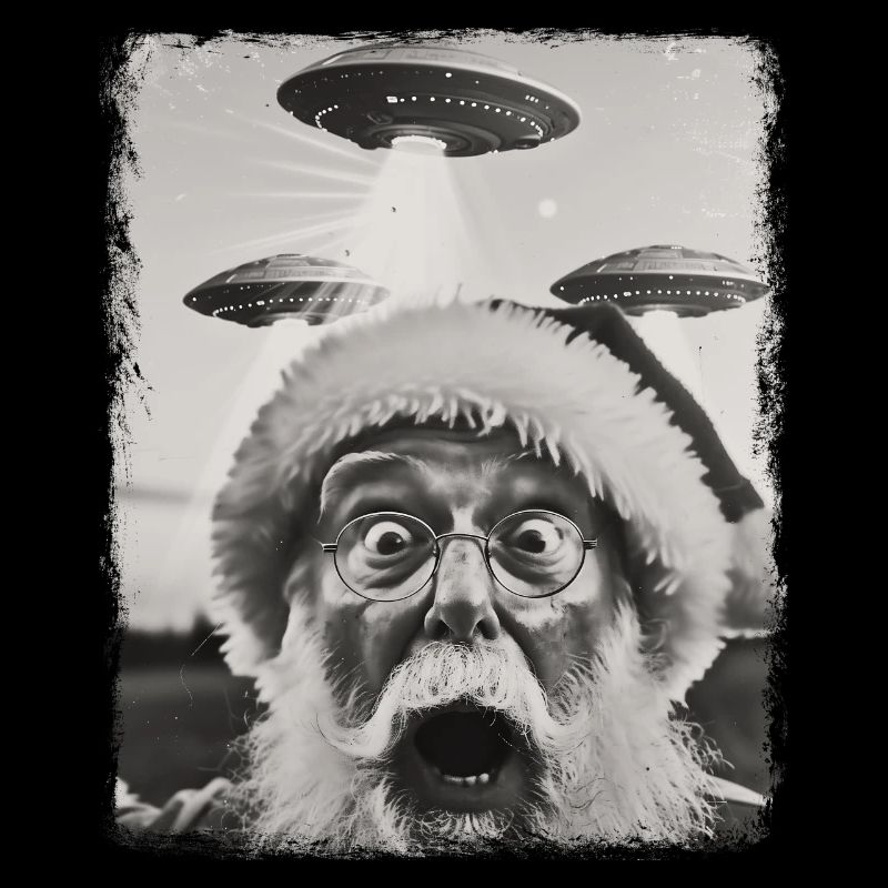 Weihnachtsmann Weihnachten UFO Alien Außerirdische