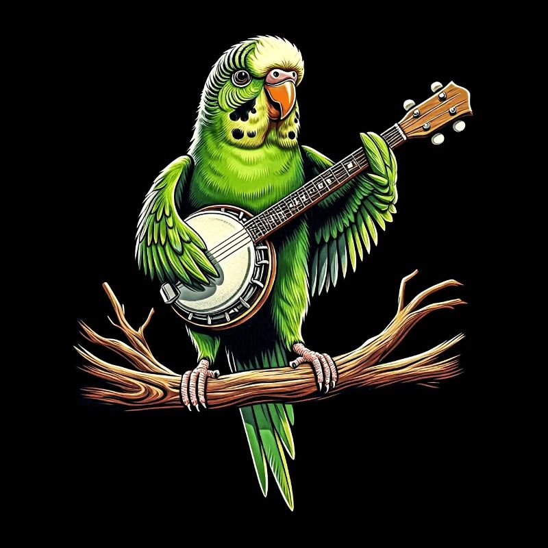 Budgie Budgie Perroquet Bluegrass Banj