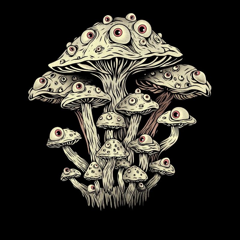 Weirdcore Aesthetics Mushroom Eyeballs Strangecore Grung
