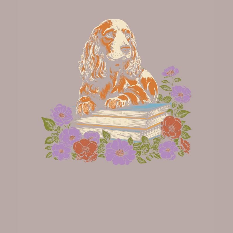 Cocker Spaniel Blumenbuchleser