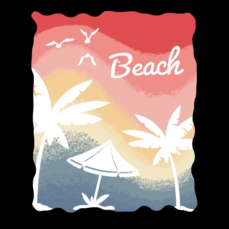 Beach Sea Surf Holiday Palm Trees