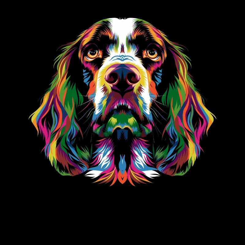 Springer Spaniel Hund Popart