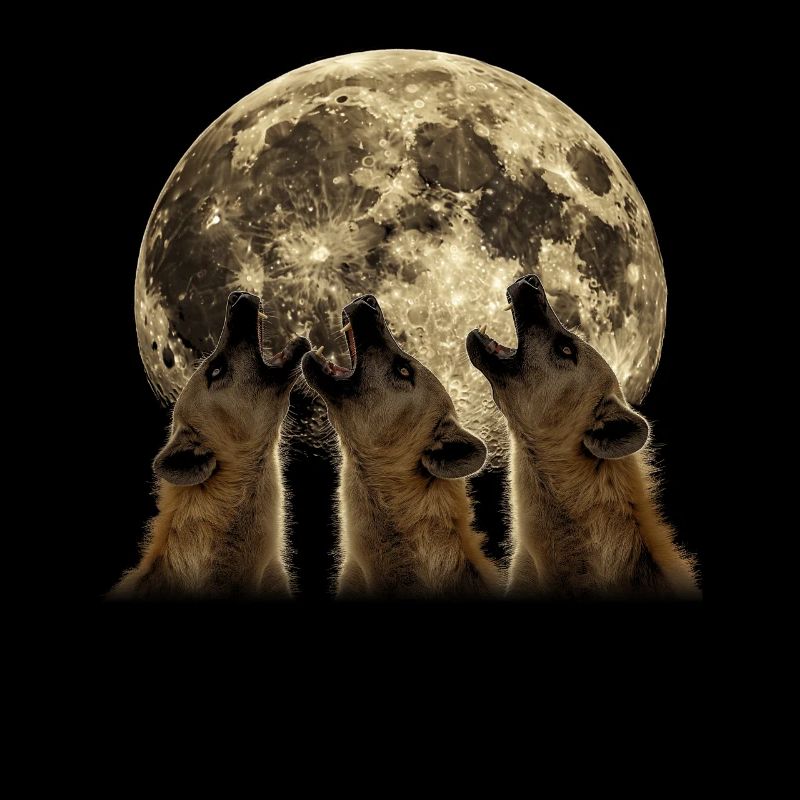 Hyäne Afrikanisches Tier Heulender Mond