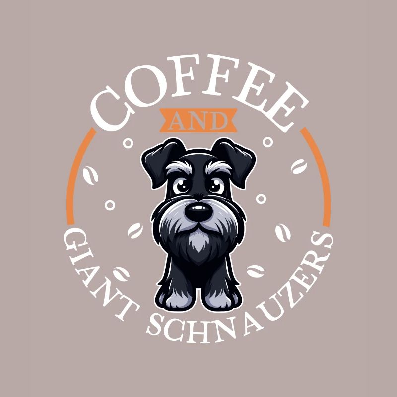 Café et schnauzer géant
