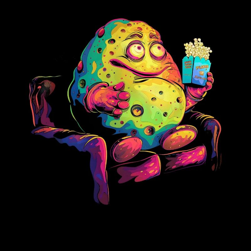 Potato Couch Popcorn Popart