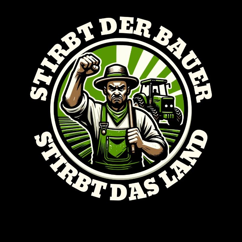Bauern Protest Sticker - Stirbt der Bauer