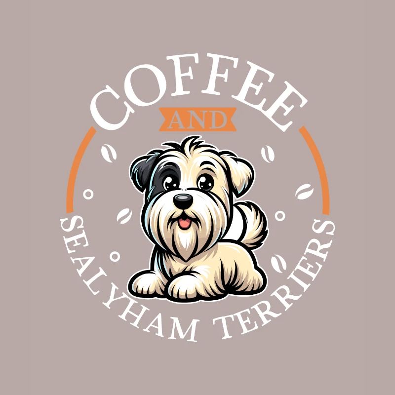 Kaffee und Sealyham Terrier