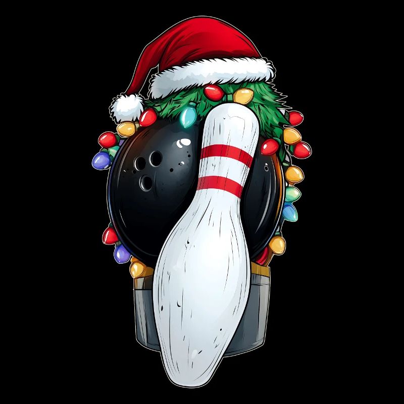 Bowling melon chapeau de Noël Noël