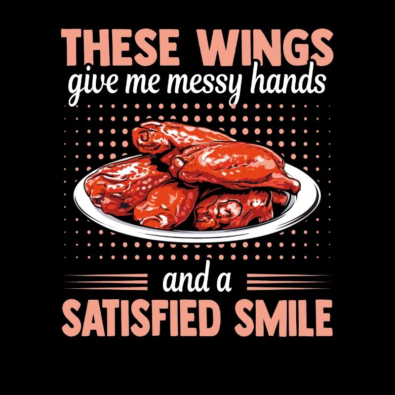 Hot Chicken Wings Buffalo Sauce Messy Hands