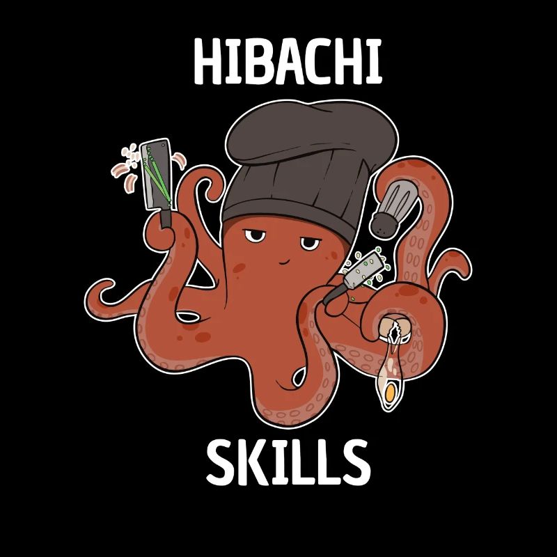 Hibachi Skills Cook Squid Octopus