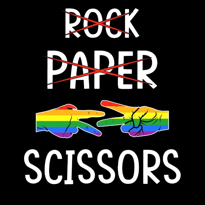 LGBTQ Lesbian Rock Paper Scissors