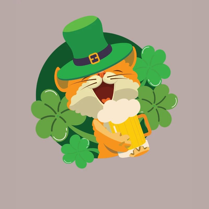 Chat Chaton de la Saint-Patrick