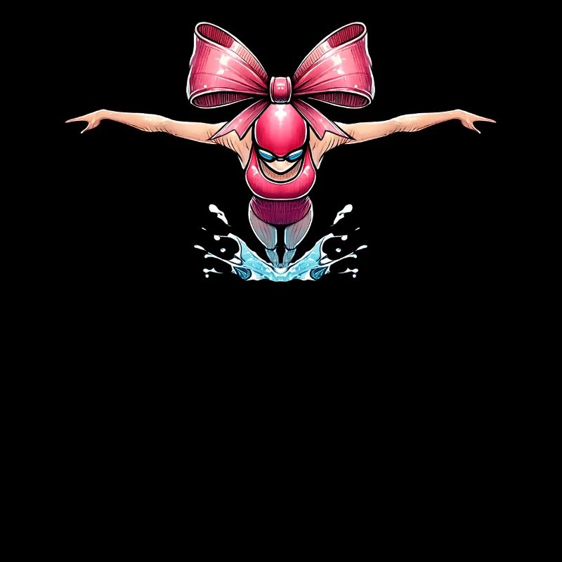 Coquette Bow Swim Float Swim Rose