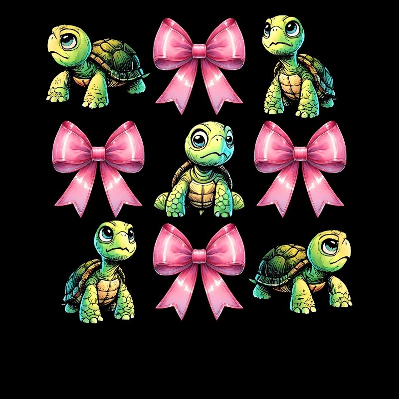 Coquette Bow Tortue Tortue Mer