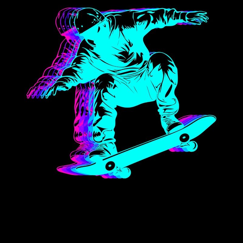 Retro Skateboarding Skateboarder Skateboard